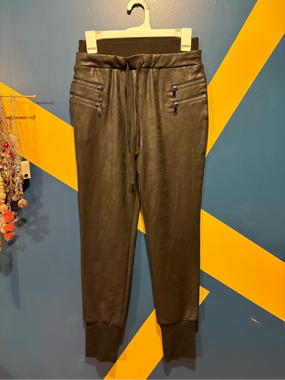 Dance & Marvel Black High Rise Jogger Pants NWT